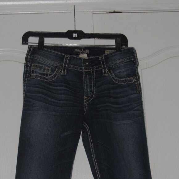 SILVER JEANS Suki Surplus Bootcut Dark Wash Jeans Size 29 - Picture 2 of 7